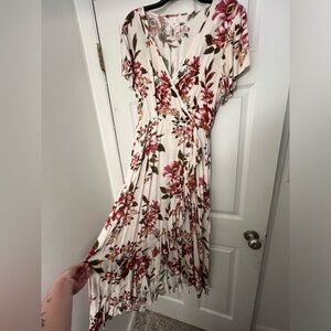 Xhilaration Floral Print High Low Dress